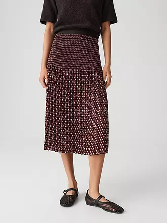 OPUS | Midi-jupe RIBANE LONDON | dunkelrot